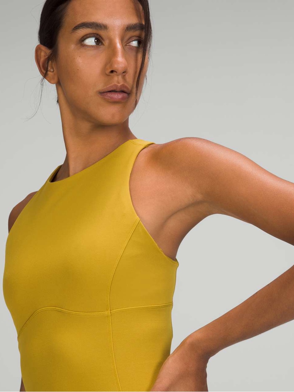 Key to Balance Auric gold lululemon athletica key hole High Neck Tank size 4